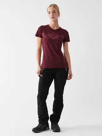 MERU | T-shirt de sport Trelleborg pour femmes | dunkelrot
